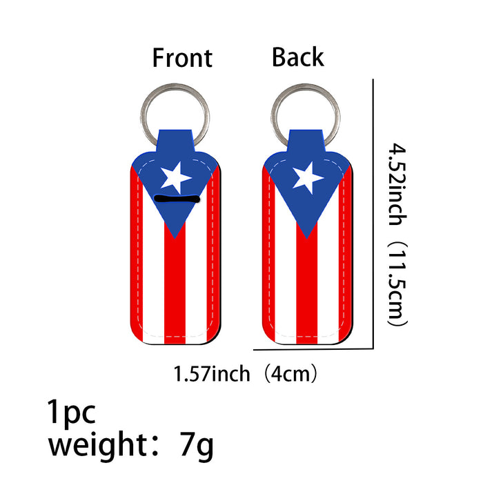 Wholesale Flag Pattern Keychains