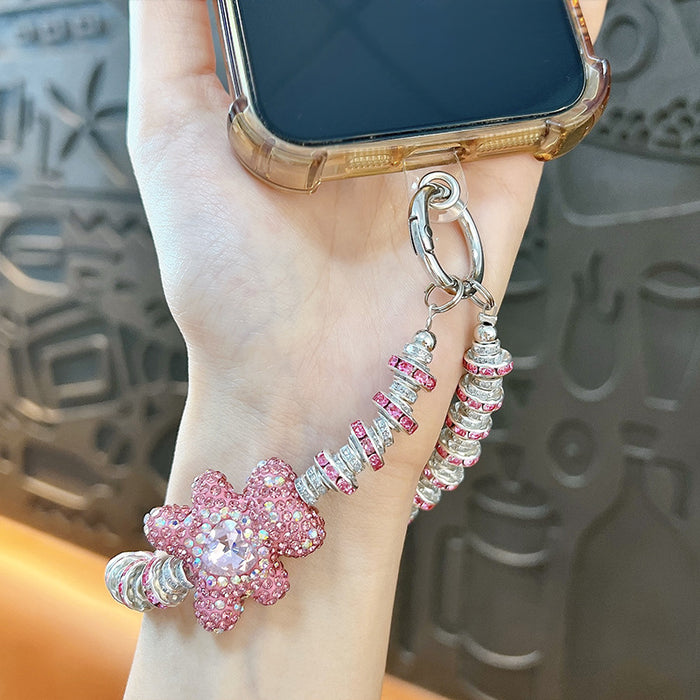 Wholesale Rhinestone Heart-Bear Phone Lanyard &  Keychain