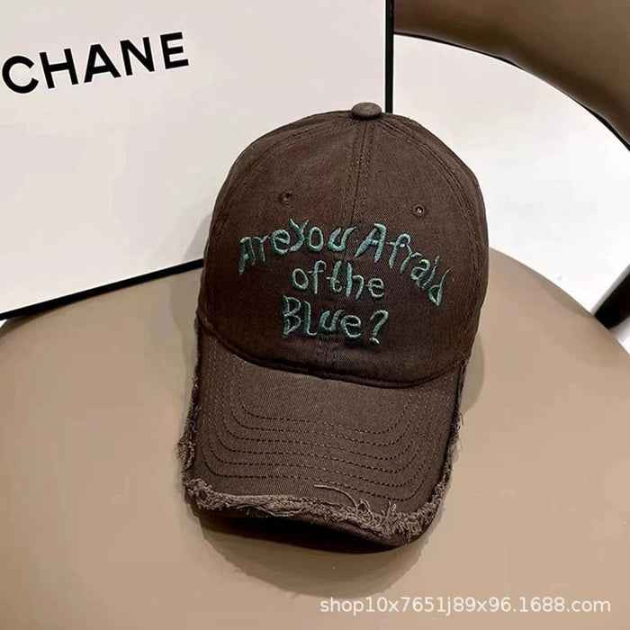 Wholesale New baseball cap, personalized retro edged duckbill cap, fashionable and versatile