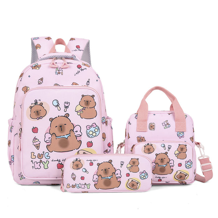 Wholesale Children' s Cute Three-Piece Backpack Bag Set