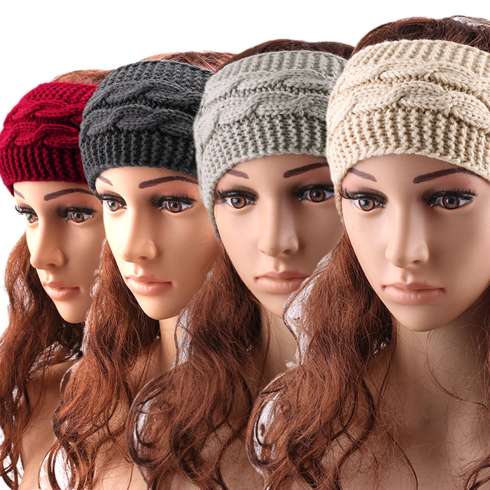 Wholesale autumn and winter wool knitted headband JDC-HD-XQ003