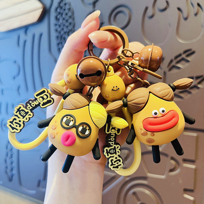 Wholesale Funny Cartoon Cute Potato PVC Keychain JDC-KC-Hangl009