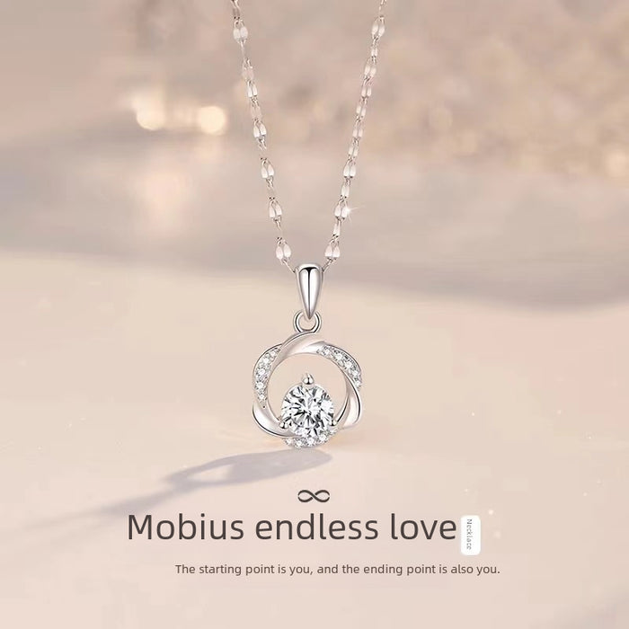 Wholesale Titanium steel necklace pendant, high-end and versatile collarbone chain, light luxury accessory