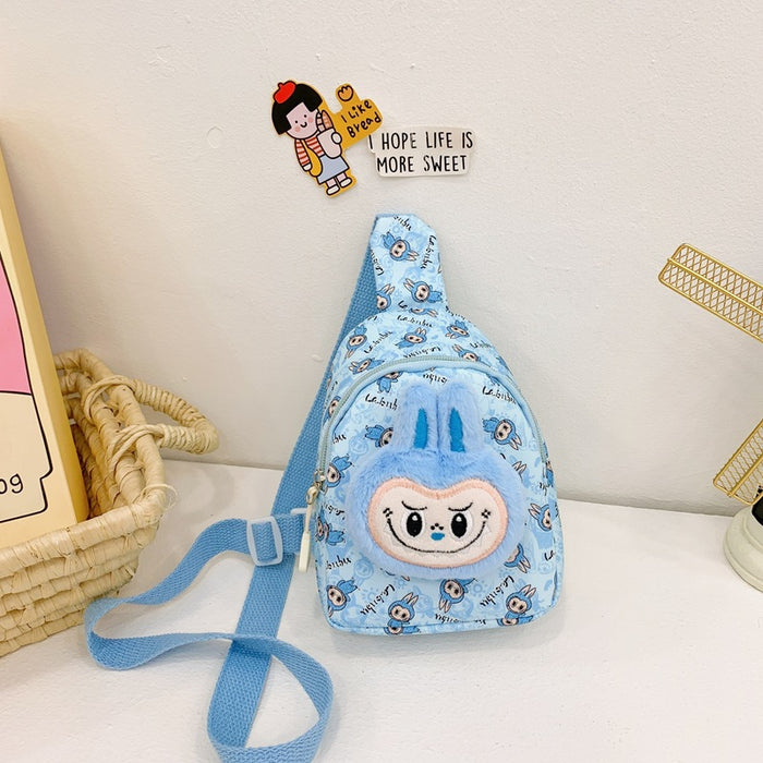Wholesale children's chest bag cute plush shoulder bag cartoon doll lightweight crossbody bag