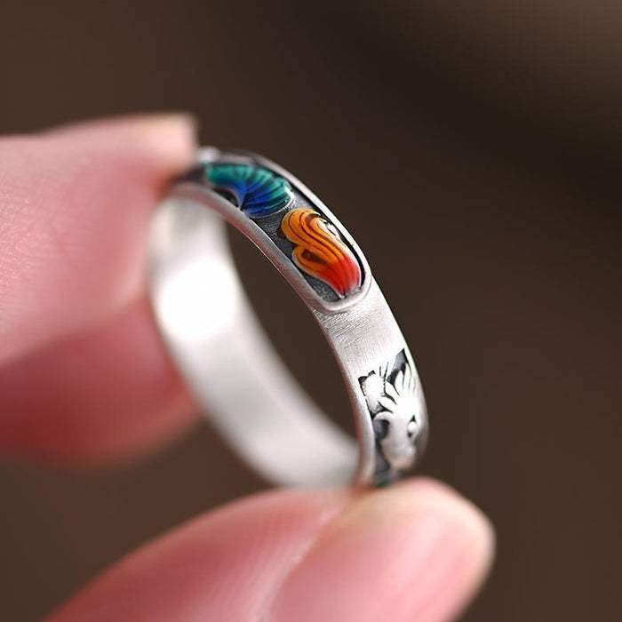 Wholesale Enamel Ring Women's   Open Ring