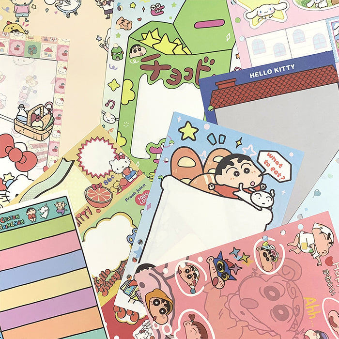 Wholesale 5pcs A5 Card Album with Colorful Inner Pages,  Cartoon Detachable Loose-Leaf Book Replacement Core