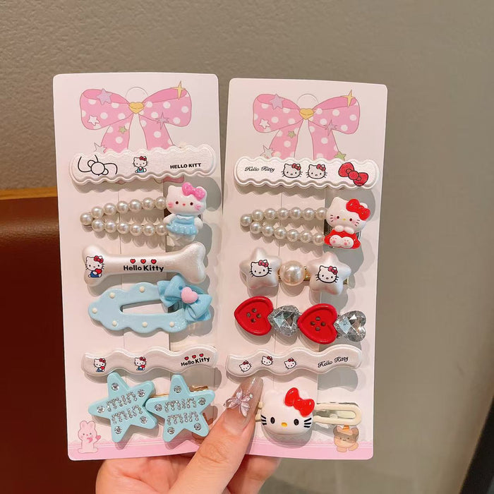 Wholesale Children' s Pink Cat Sweet Cartoon Hair Clips