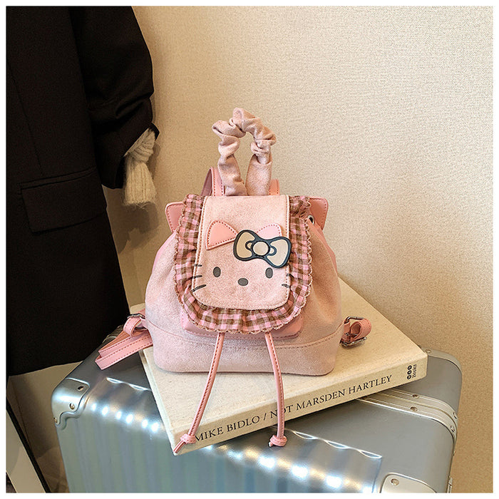 Wholesale PU cute cartoon retro style backpack bags for autumn and winter.