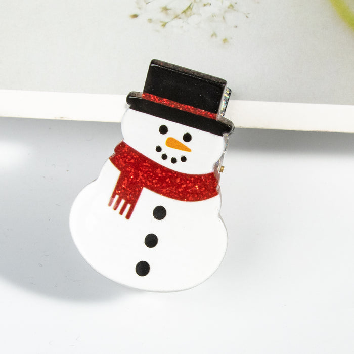 Wholesale Snowman  Christmas Tree Shoes Christmas Hat  Christmas Clip Hair Clip Cute Cartoon