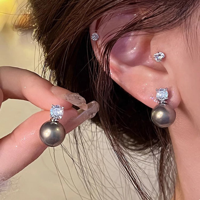 Wholesale Zircon Pearl Earrings