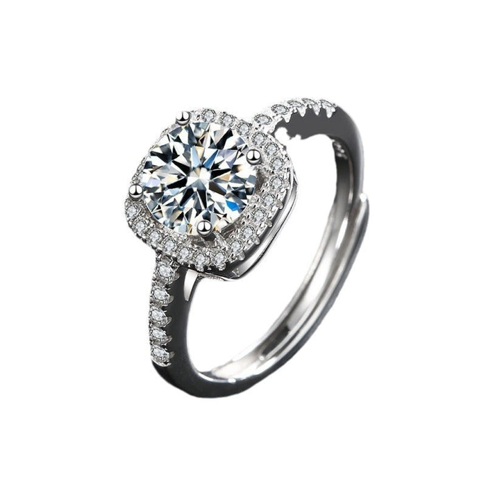 Wholesale Three piece zircon set earrings ring necklace women's pendant collarbone chain