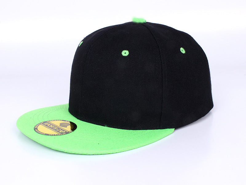 Wholesale Red Solid Color Baseball Cap Flat Brim Skateboard Hip Hop Adjustable Summer Fashion