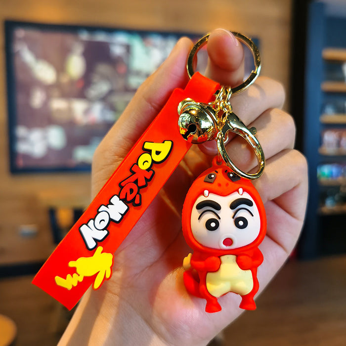 Wholesale Cartoon Silicone Doll Keychain JDC-KC-Tingm296