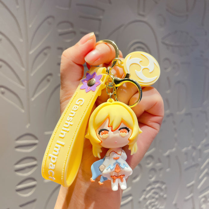 Wholesale Silicone Cute Cartoon Keychain JDC-KC-Chaow003