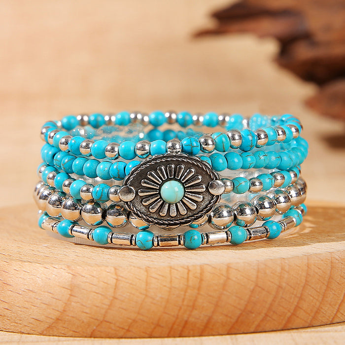 Wholesale Wooden bead bead bracelet, vintage multi-layer bracelet, new product