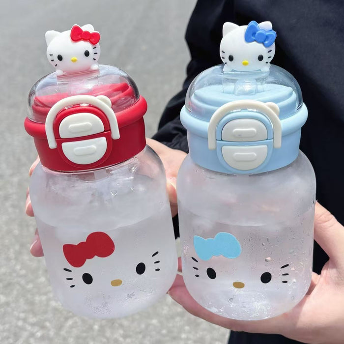 Wholesale Fashion Cute Double Spout Plastic Cup Portable Dorm Drinkware For Girls