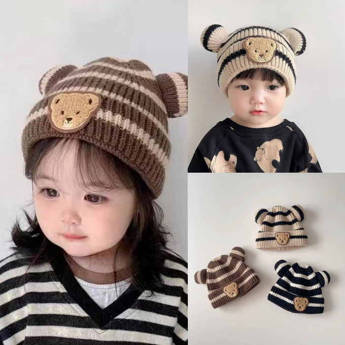 Wholesale Baby Hats Autumn Winter Baby Hat Stripes JDC-FH-SL001