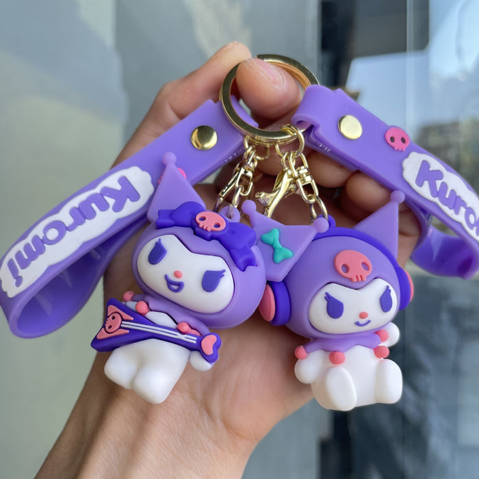 Wholesale Music Keychain Cute Doll Car Keychain Bag Pendant Small Gift