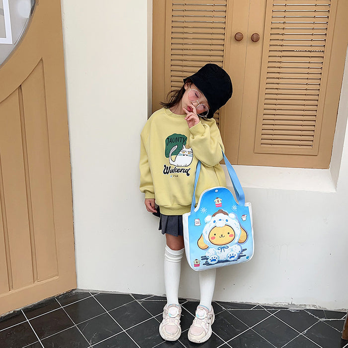 Wholesale Cartoon Canvas Bag Little Rabbit One Shoulder Large Capacity Hand Carrying Crossbody Bag JDC-SD-YouW019