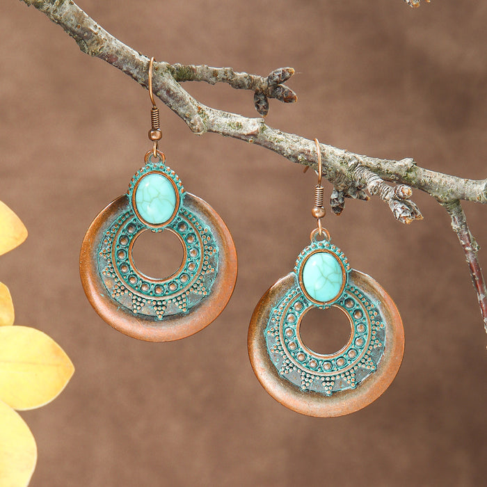Wholesale Bohemian Floral Tassel Earrings Jewelry Accessory Boutique Resale MOQ≥2