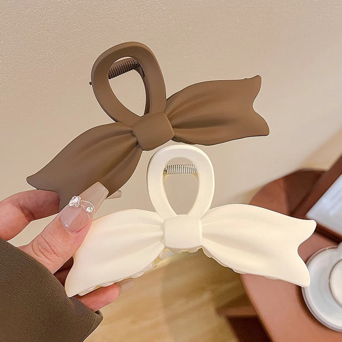 Wholesale Frosted Bow Clip Women's Hair Clip Large Hair Clip Shark Clip Headwear