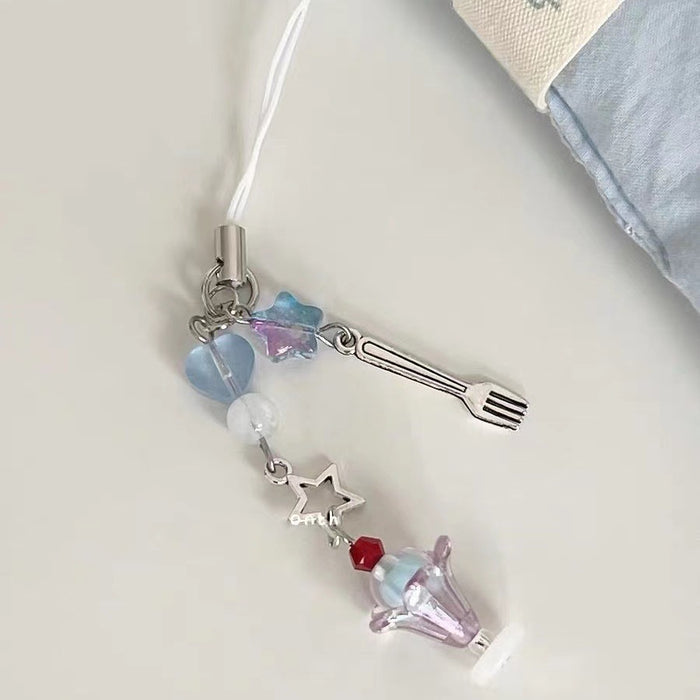 Wholesale mobile phone pendant handmade beaded headset pendant