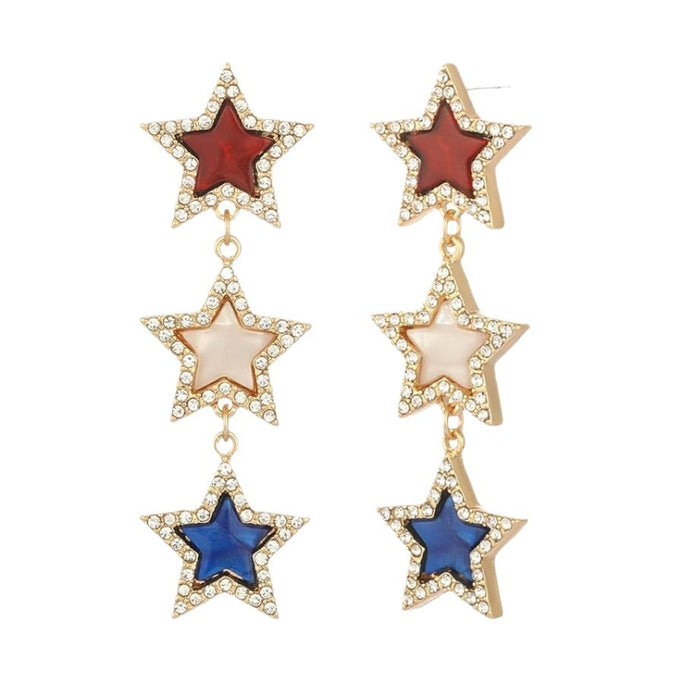 Wholesale New personalized creative star earrings with creative personality and fashion