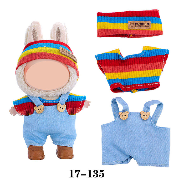 Wholesale 10pcs/set Doll clothes vinyl plush doll can be worn to replace clothes