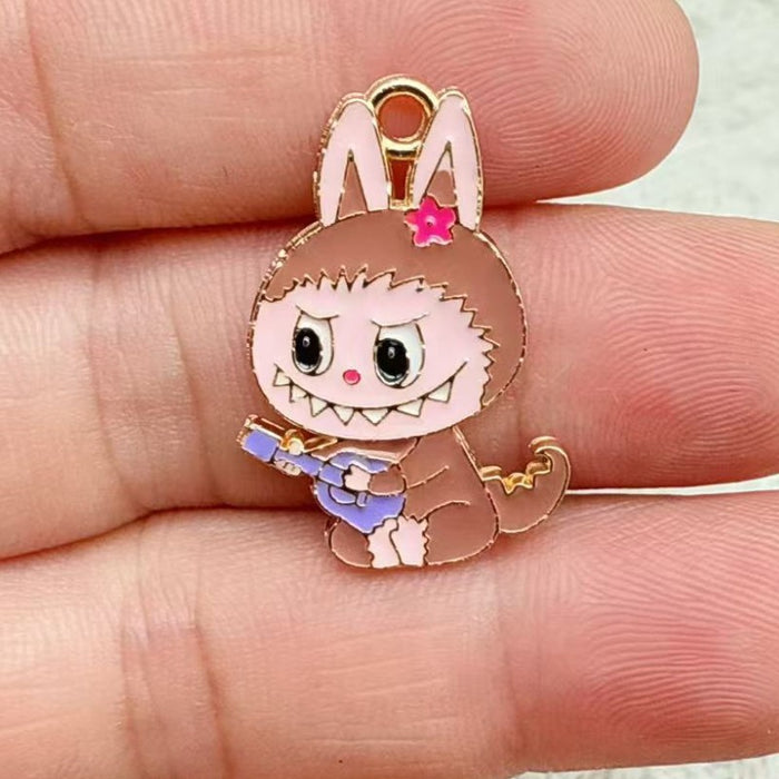 Wholesale 10pcs Little Rabbit Accessories: Earrings and Keychain Pendant