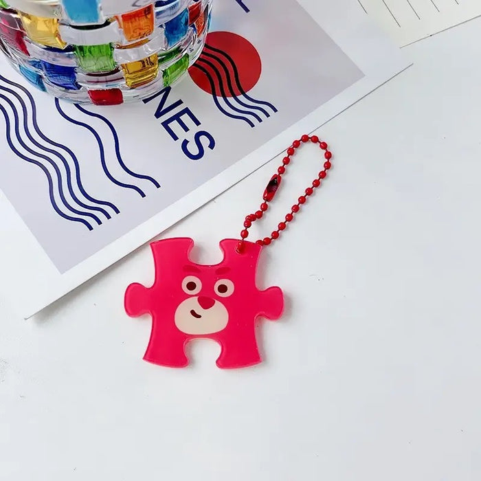 Wholesale Puzzle Keychain Bag Cute Funny Hanging Bear Girlfriend Hanging Ornament