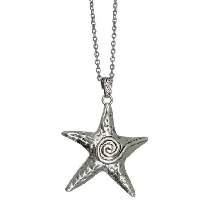 Wholesale Sea Star Necklace Cool Spice Girl Style Sub-culture Starfish Chain