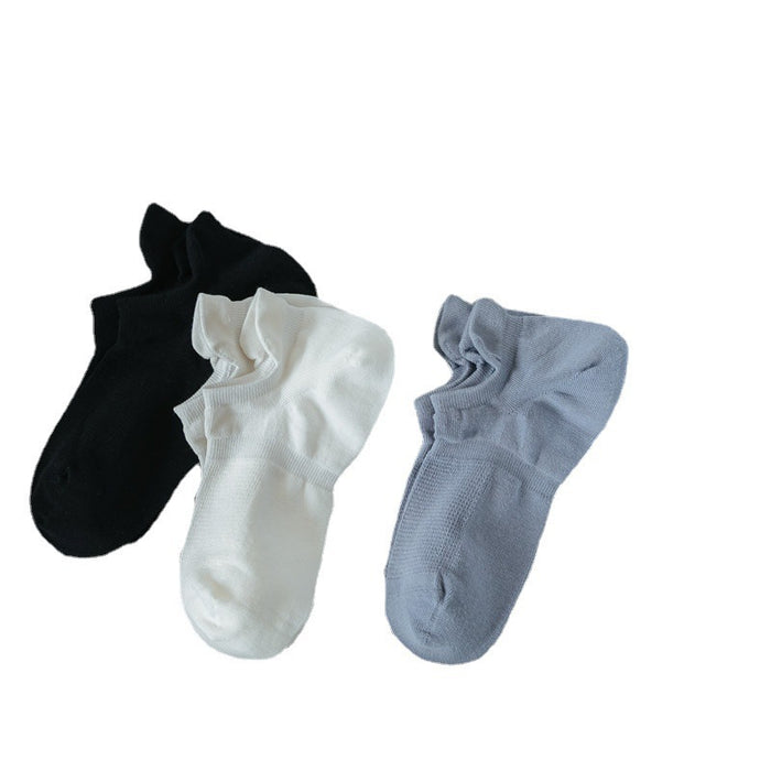 Wholesale New Socks Ship Socks Solid Color Sports Sweat Absorbing Breathable Invisible Cotton Socks