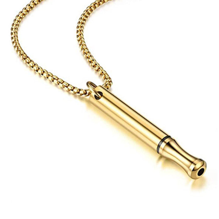 Wholesale Stainless steel whistle titanium steel pendant necklace