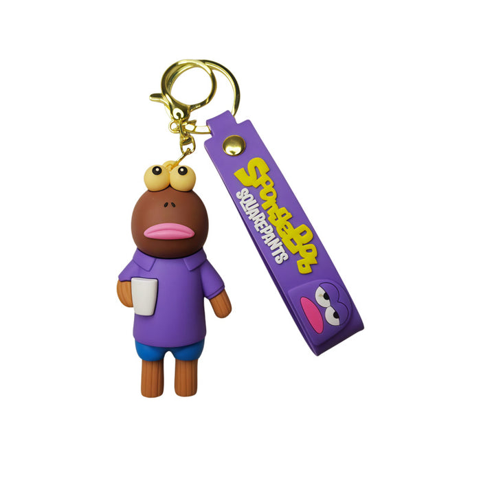 Wholesale Metal Funny Fish Character Keychain for Bag Charm Car Key Accessory Stylish Decorative Gift MOQ≥2
