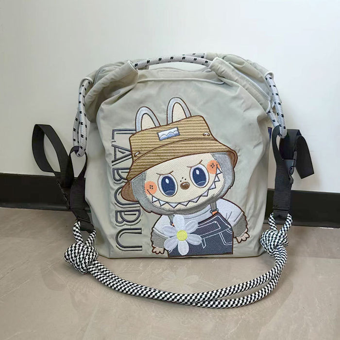 Wholesale embroidered shoulder bag cartoon messenger bag versatile fashion handbag large capacity bag