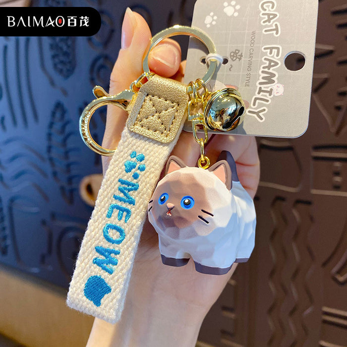 Wholesale Resin standing posture keychain, cute and creative, exquisite keychain bag decoration