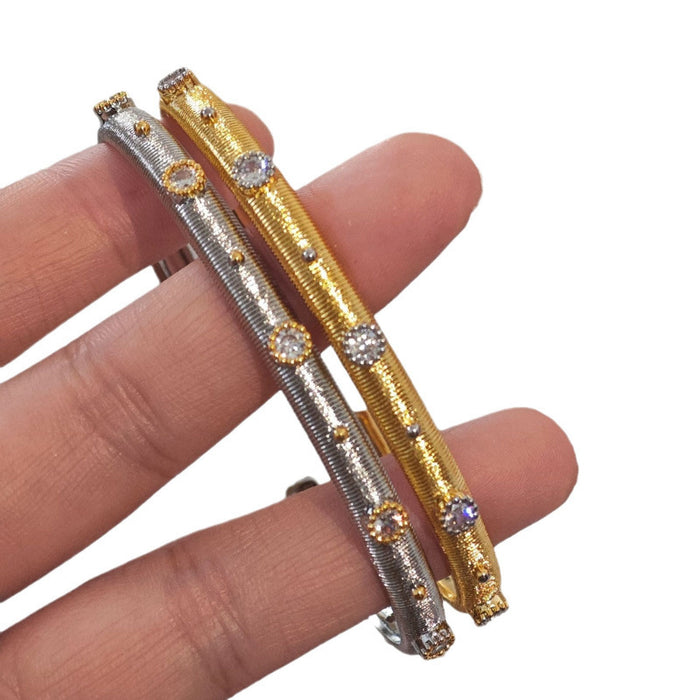 Wholesale Openwork four-leaf clover diamond bracelet rings set
