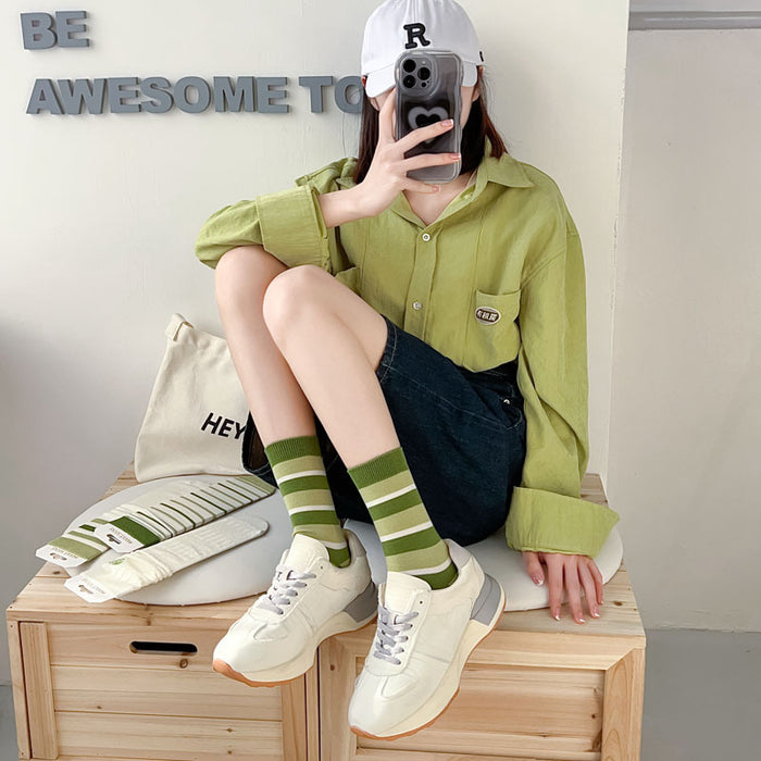 Wholesale Socks Thin Stacked Socks Middle Socks