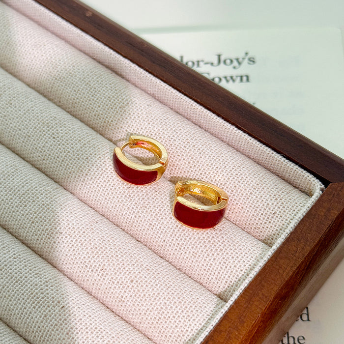 Wholesale Earnail drop glaze flocking with a simple and high-end feel