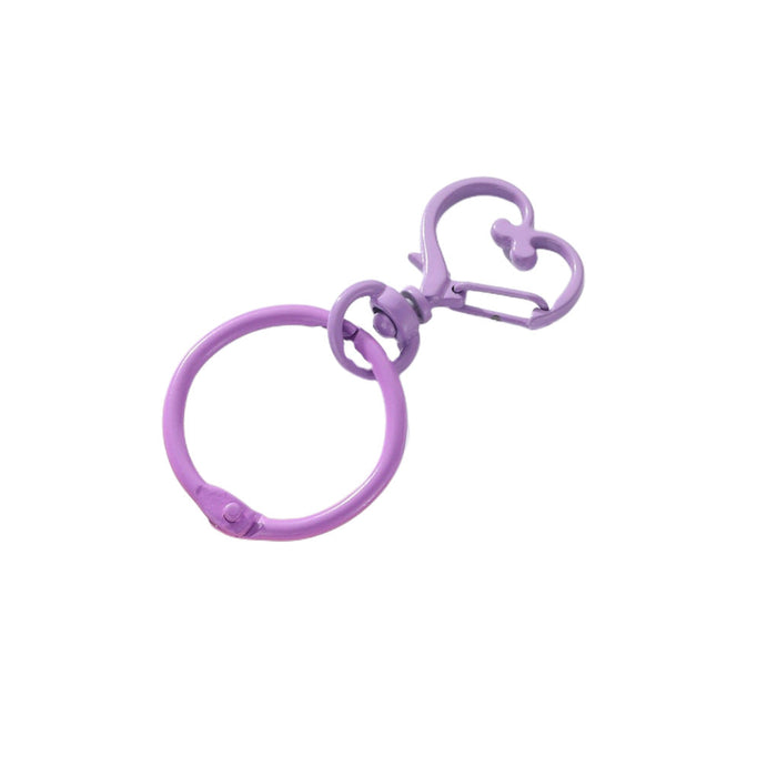 Wholesale Purple Love Alien Heart Keychain JDC-KC-RongR008