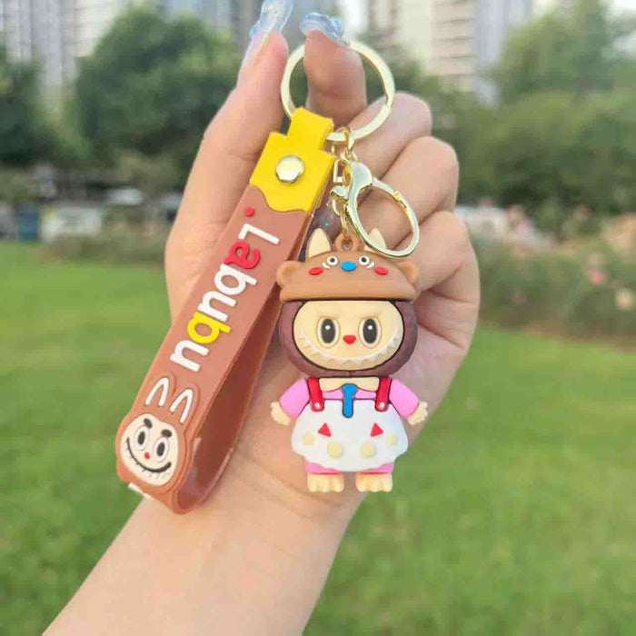 Wholesale Cartoon cute dress-up keychain funny doll bag pendant small gift
