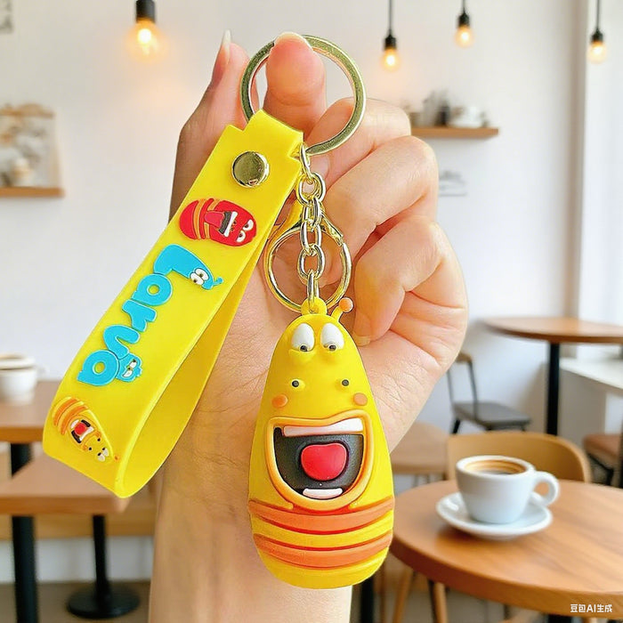 Wholesale Funny Bug Silicone Keychain Decorative Bag Charm for Car Keys Gift MOQ≥2