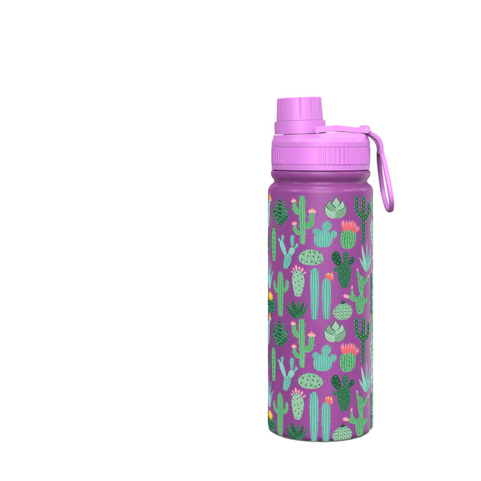 Wholesale Purple Space Pot Thermos Cup Stainless Steel Sports Fruit Print Cartoon Portable Travel Water Cup
