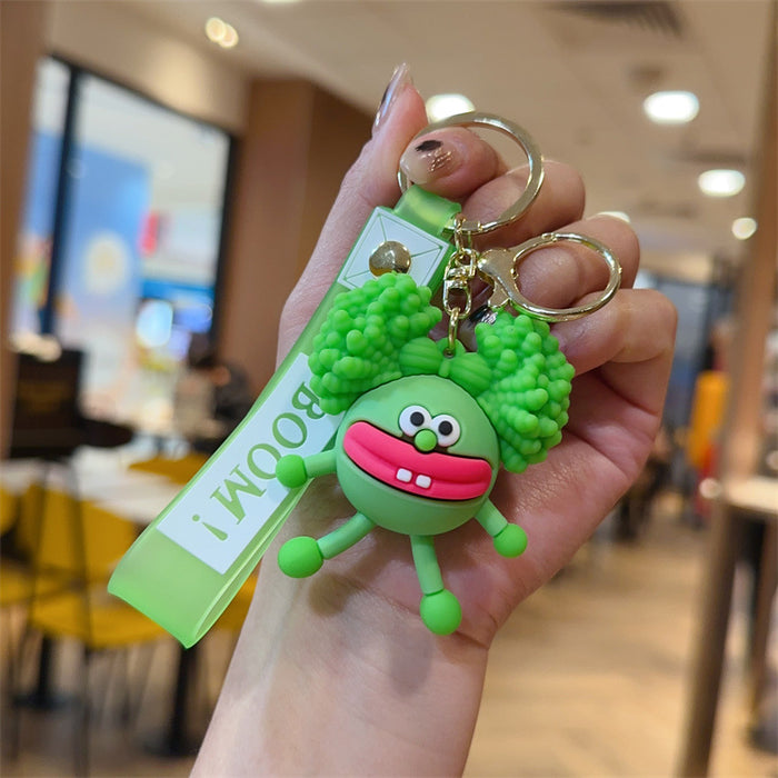 Wholesale Cartoon 3D Doll Keychain Car Bag Pendant