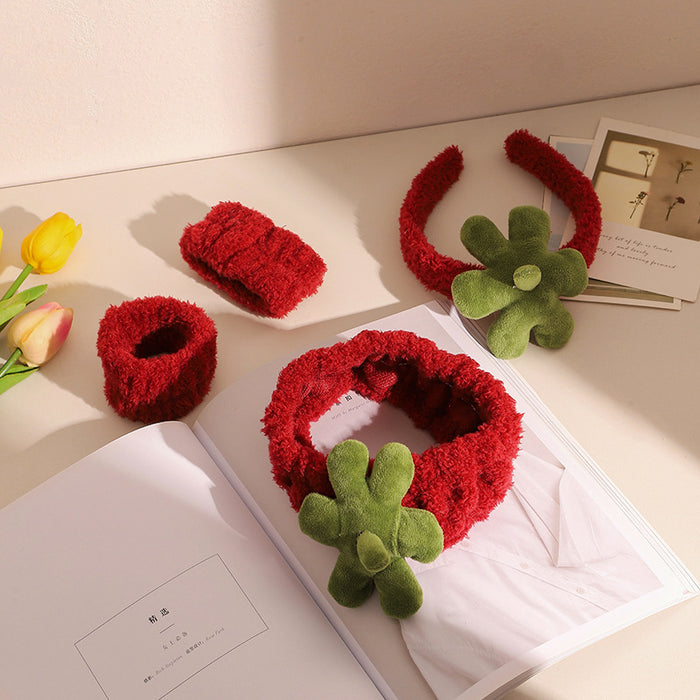 Wholesale Cute wide-brimmed practical plush headband for girls