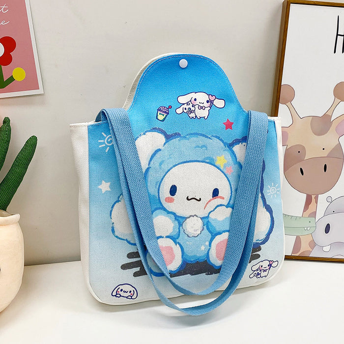 Wholesale Cartoon Canvas Bag Little Rabbit One Shoulder Large Capacity Hand Carrying Crossbody Bag JDC-SD-YouW019