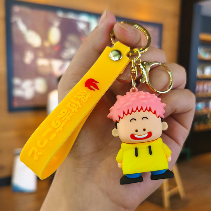 Wholesale Cartoon Doll Silicone Keychain JDC-KC-Tingm258