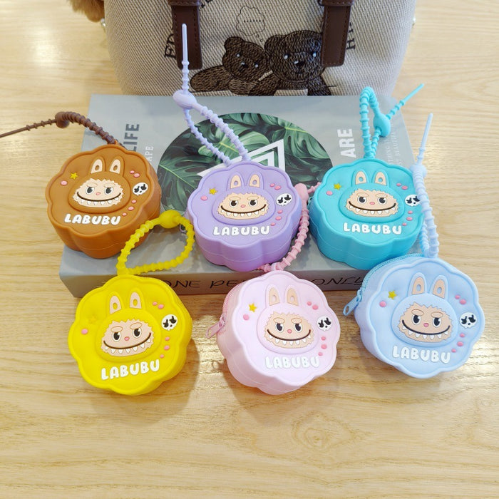 Wholesale Plush Silicone Coin Purse Keychain Coin Bag Pendant