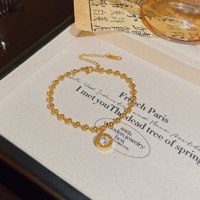 Wholesale stainless steel bracelet double-layer folded to wear