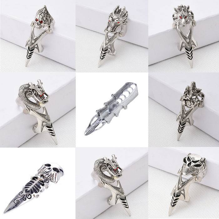 Wholesale Four Seasons universal skull faucet joint ring flexible ring men' s ring